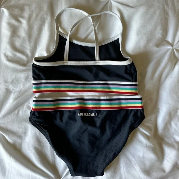 Abercrombie Kids Black Rainbow Band Bikini - Picture 4 of 6
